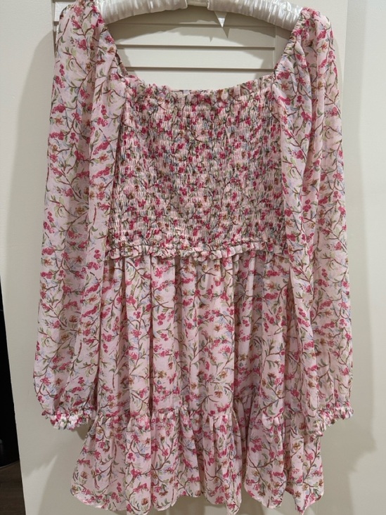 1. State Dresses & Skirts - 1.STATE Floral Smocked Top in Pink, Green, Blue